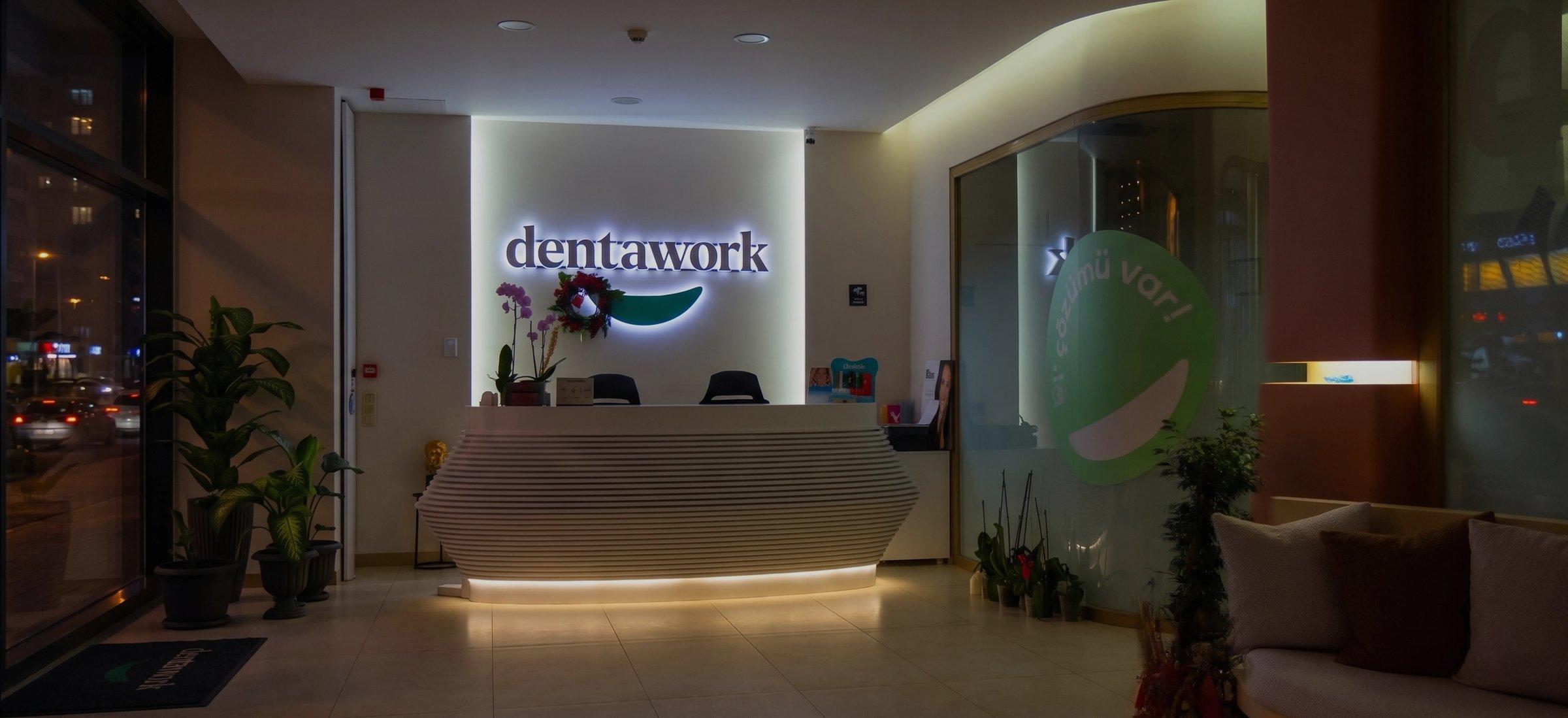 Dentawork klinik resepsiyonu